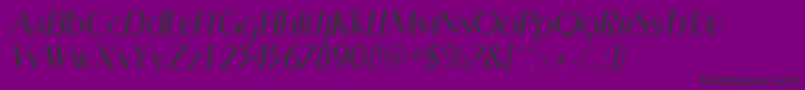 CarnatiSsiItalic Font – Black Fonts on Purple Background