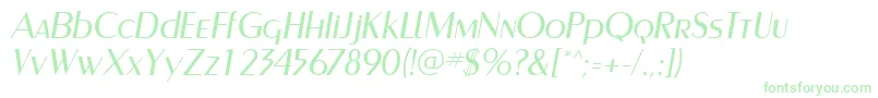 CarnatiSsiItalic Font – Green Fonts on White Background