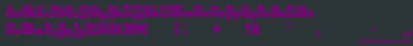 HerzogvongrafExtratall Font – Purple Fonts on Black Background