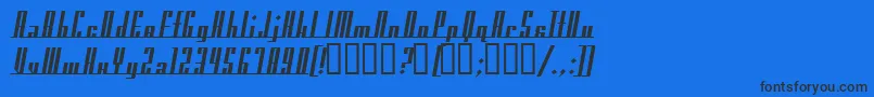 AmericanaDreamsBold Font – Black Fonts on Blue Background