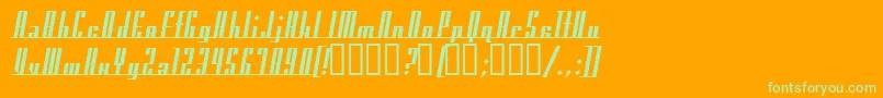 AmericanaDreamsBold Font – Green Fonts on Orange Background