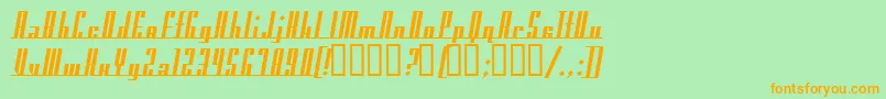 AmericanaDreamsBold Font – Orange Fonts on Green Background