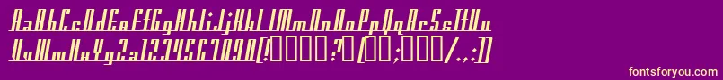 AmericanaDreamsBold Font – Yellow Fonts on Purple Background