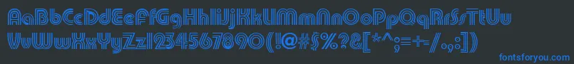 PatamonRegular Font – Blue Fonts on Black Background