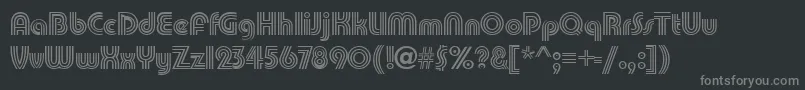 PatamonRegular Font – Gray Fonts on Black Background