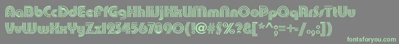 PatamonRegular Font – Green Fonts on Gray Background