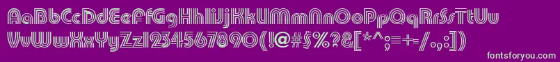 PatamonRegular Font – Green Fonts on Purple Background