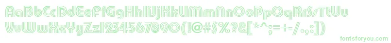 PatamonRegular Font – Green Fonts on White Background