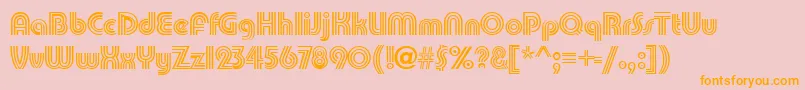 PatamonRegular Font – Orange Fonts on Pink Background