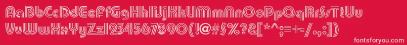 PatamonRegular Font – Pink Fonts on Red Background
