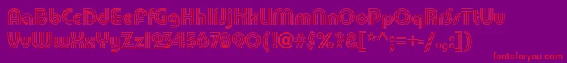 PatamonRegular Font – Red Fonts on Purple Background