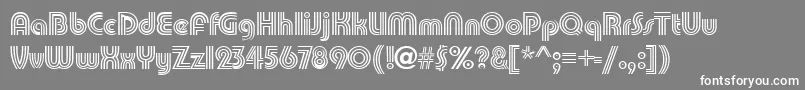 PatamonRegular Font – White Fonts on Gray Background