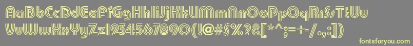 PatamonRegular Font – Yellow Fonts on Gray Background