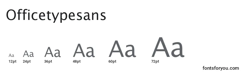 Officetypesans Font Sizes
