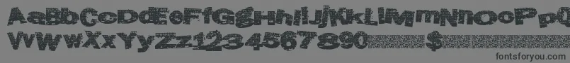 Atlasgrunge Font – Black Fonts on Gray Background