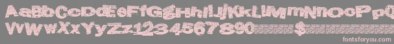 Atlasgrunge Font – Pink Fonts on Gray Background