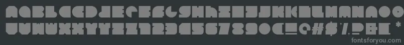 フォントSquare80 – 黒い背景に灰色の文字