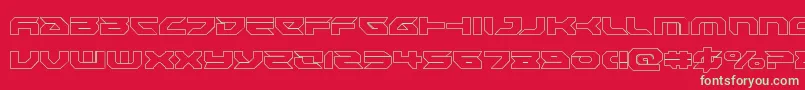 Royalsamuraiout Font – Green Fonts on Red Background