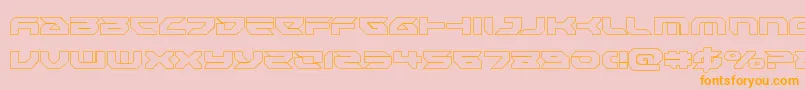 Royalsamuraiout Font – Orange Fonts on Pink Background