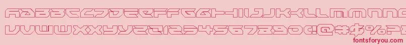 Royalsamuraiout Font – Red Fonts on Pink Background