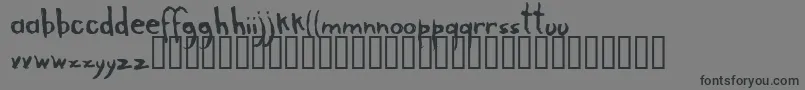 Arranha Font – Black Fonts on Gray Background