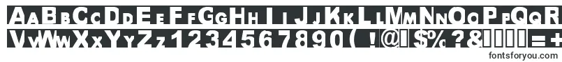 Шрифт Bigarial – шрифты с обводкой