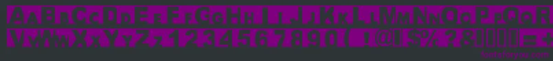 Bigarial Font – Purple Fonts on Black Background