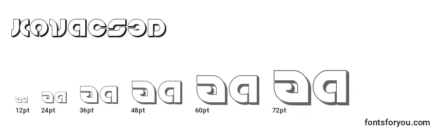 Kovacs3D Font Sizes