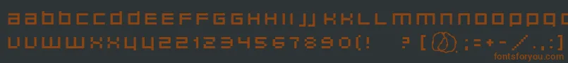 Unborneditrion Font – Brown Fonts on Black Background