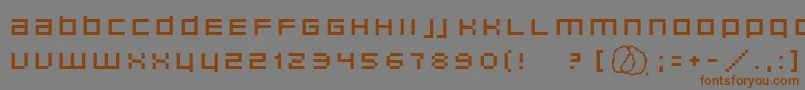 Unborneditrion Font – Brown Fonts on Gray Background