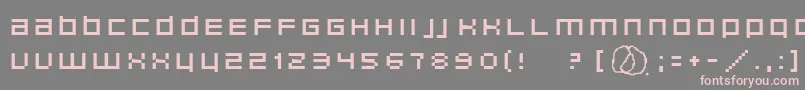 Unborneditrion Font – Pink Fonts on Gray Background
