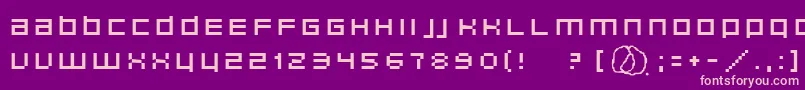 Unborneditrion Font – Pink Fonts on Purple Background