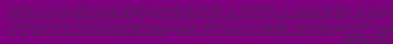 Weitere Informationen zur Ozda3Dital-Schriftart Ozda3Dital-Schriftart – Schwarze Schriften auf violettem Hintergrund