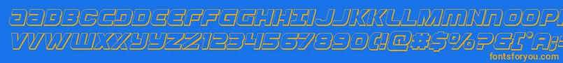 More about Ozda3Dital Font Ozda3Dital Font – Orange Fonts on Blue Background