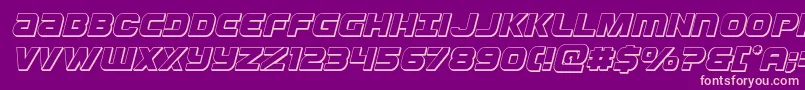 More about Ozda3Dital Font Ozda3Dital Font – Pink Fonts on Purple Background