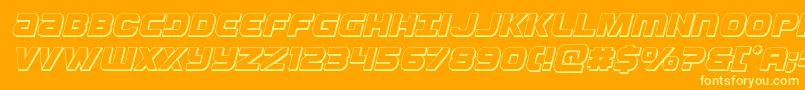 Lisätietoja Ozda3Dital-fontista Ozda3Dital-fontti – keltaiset fontit oranssilla taustalla
