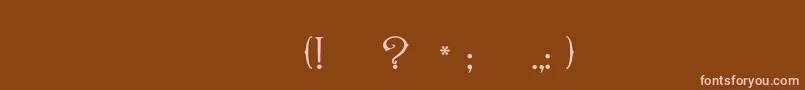Karmen Font – Pink Fonts on Brown Background