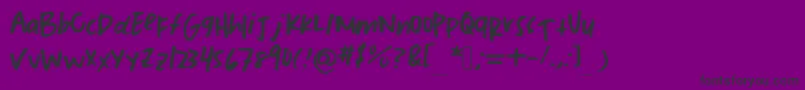 Tmj Font – Black Fonts on Purple Background