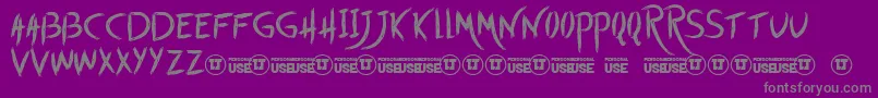 StartWithToday Font – Gray Fonts on Purple Background