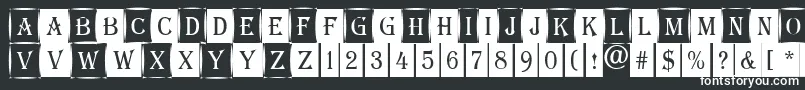 フォントAAlgeriuscmdc1cmb – 白い文字