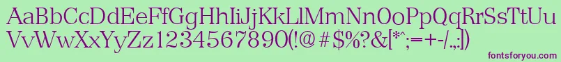 More about PriamosserialXlightRegular Font PriamosserialXlightRegular Font – Purple Fonts on Green Background