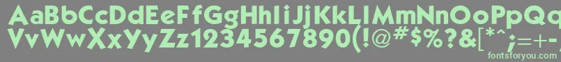 KabelBook Font – Green Fonts on Gray Background