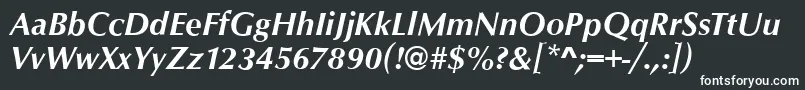 OpusBolditalic Font – White Fonts