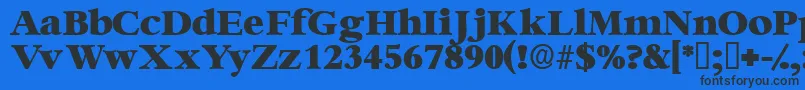 Ingenuedisplayssk Font – Black Fonts on Blue Background