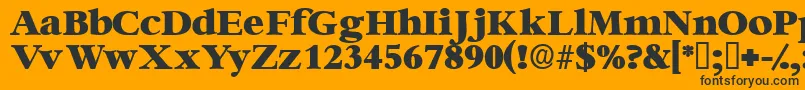 Ingenuedisplayssk Font – Black Fonts on Orange Background