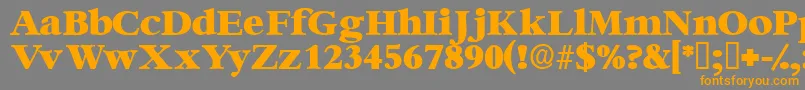 Ingenuedisplayssk Font – Orange Fonts on Gray Background
