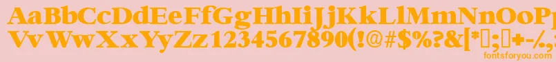 Ingenuedisplayssk Font – Orange Fonts on Pink Background