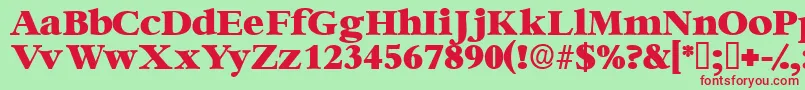 Ingenuedisplayssk Font – Red Fonts on Green Background