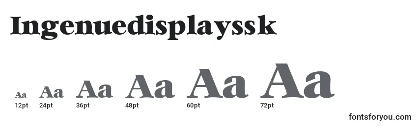 Ingenuedisplayssk Font Sizes