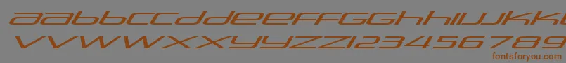 Stasmic ffy-Schriftart – Braune Schriften auf grauem Hintergrund